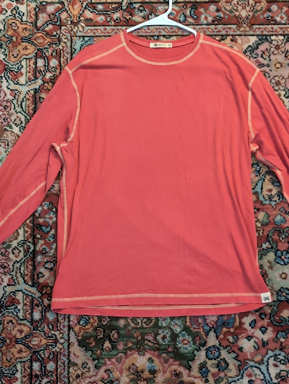 Agave Long Sleeve Coral Shirt